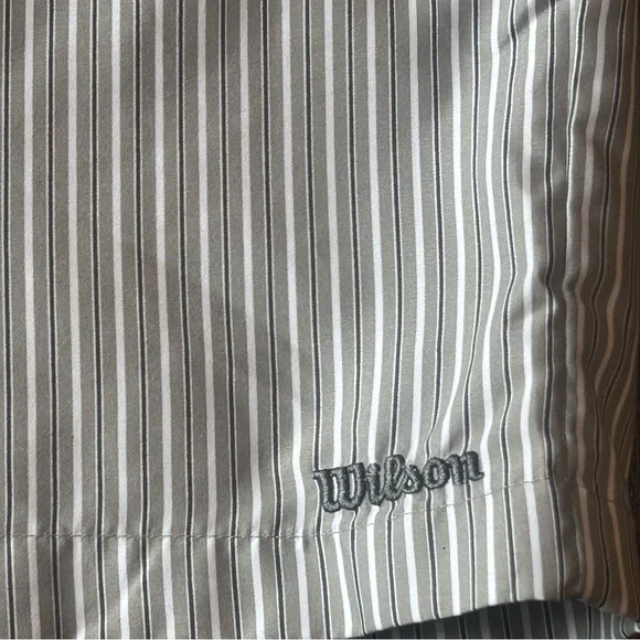 Wilson Gray Striped Men's Golf Shorts Size 34 - Picture 3 of 10